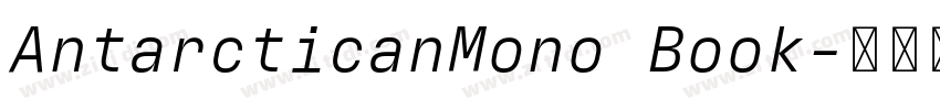 AntarcticanMono Book字体转换